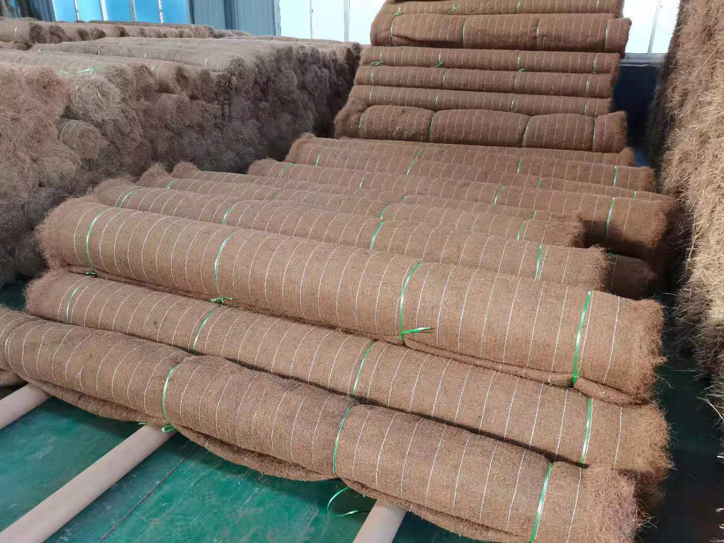 今日发车的是——浙江台州河道护坡椰丝毯2万平(图1)
